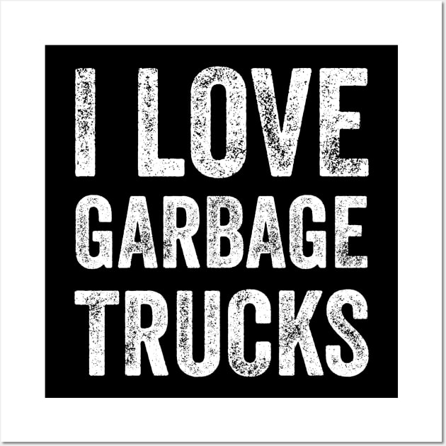 I love garbage trucks Wall Art by captainmood